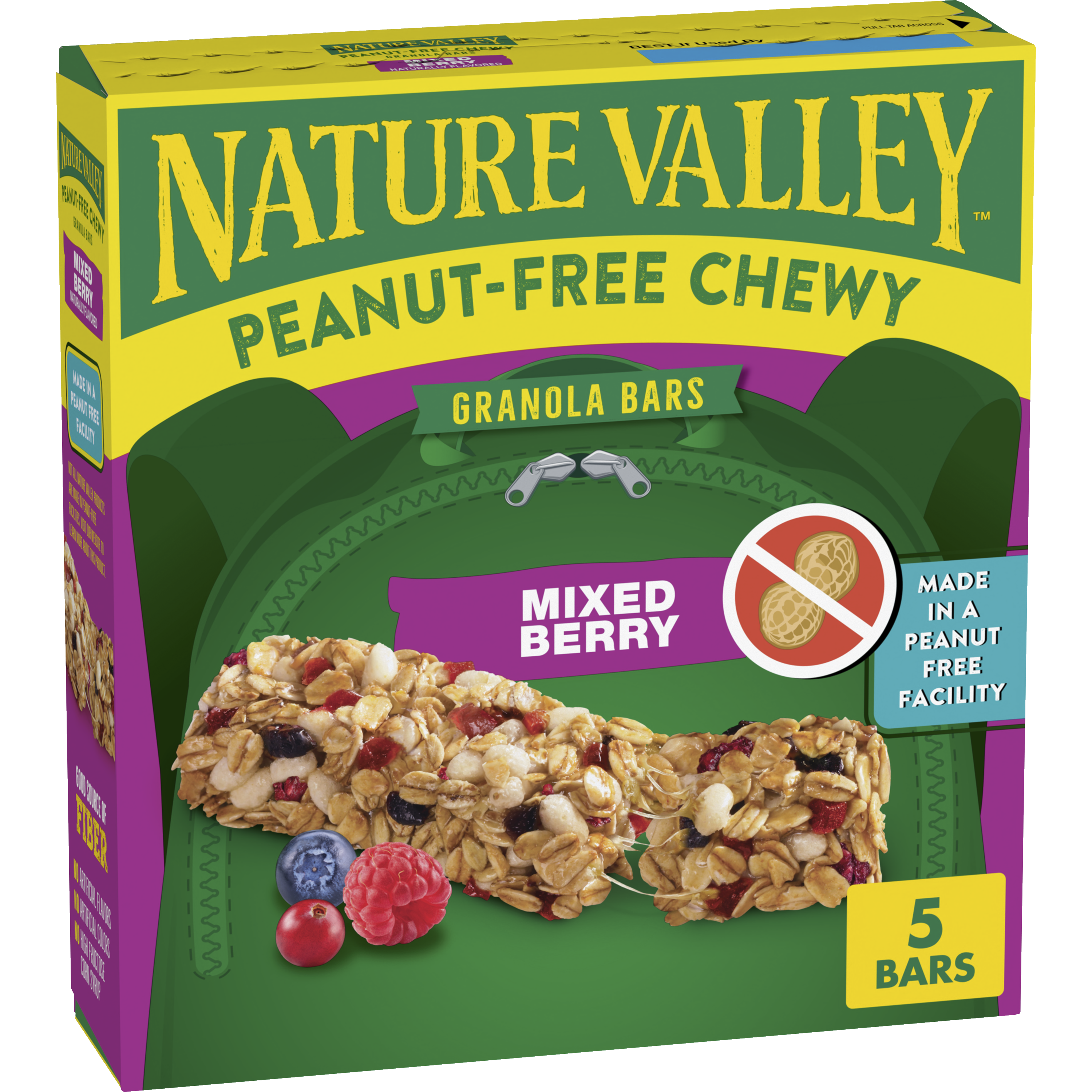 Mixed Berry Peanut Free Chewy Bar - On-the-Go Snack Choice