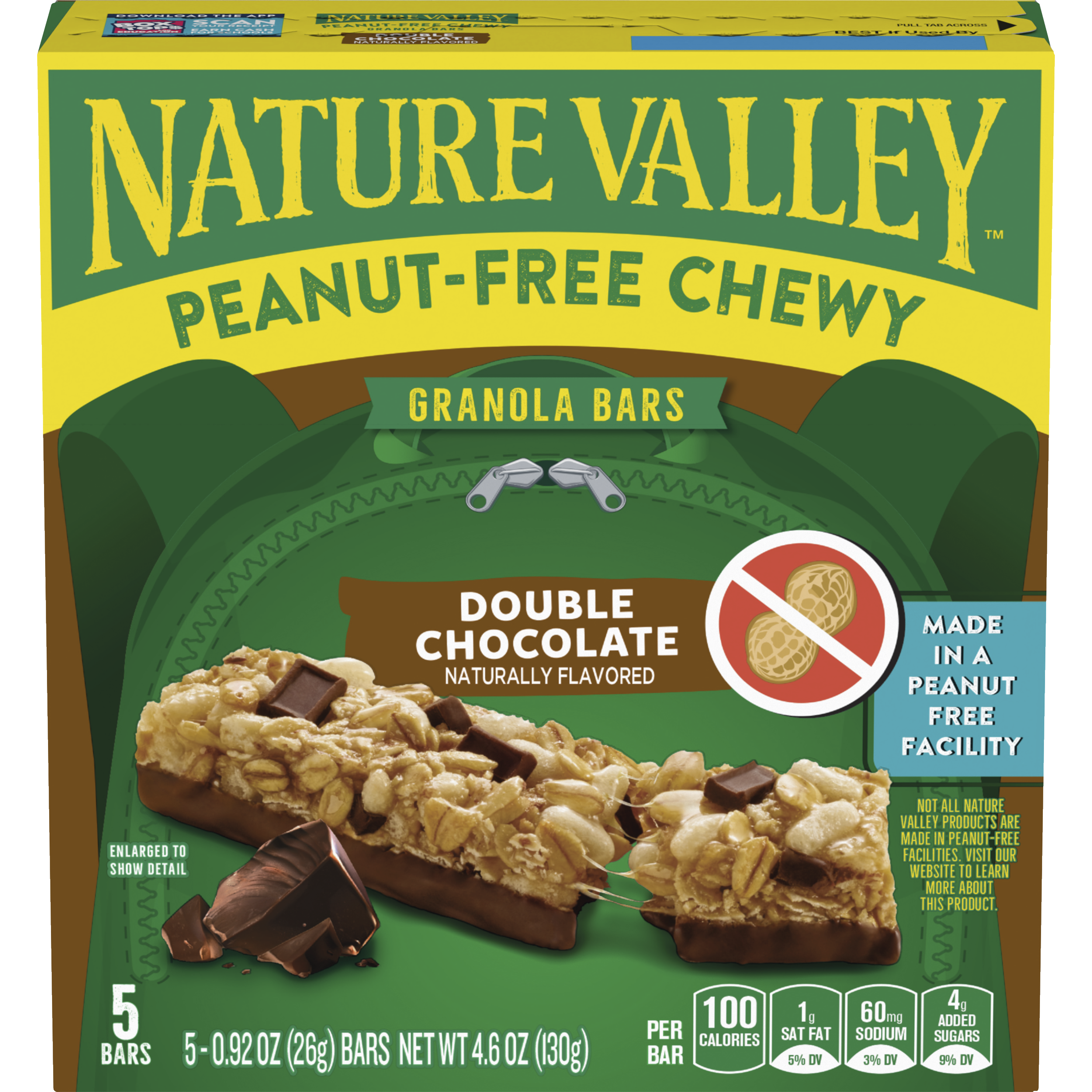 Double Chocolate Peanut Free Chewy Bar - On-the-Go Snack Choice