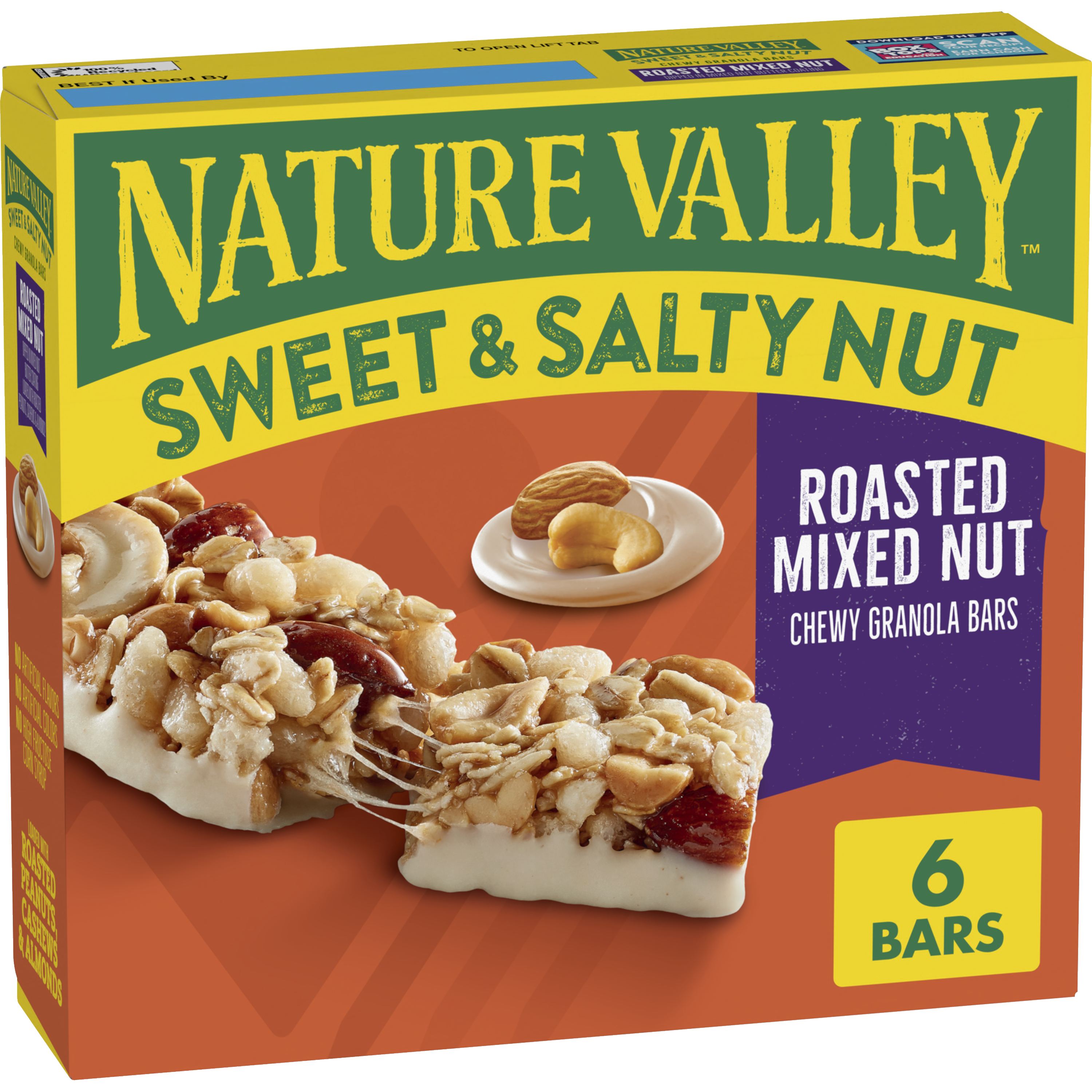 Roasted Mixed Nut Sweet & Salty Granola Bars - On-the-Go Snack Choice
