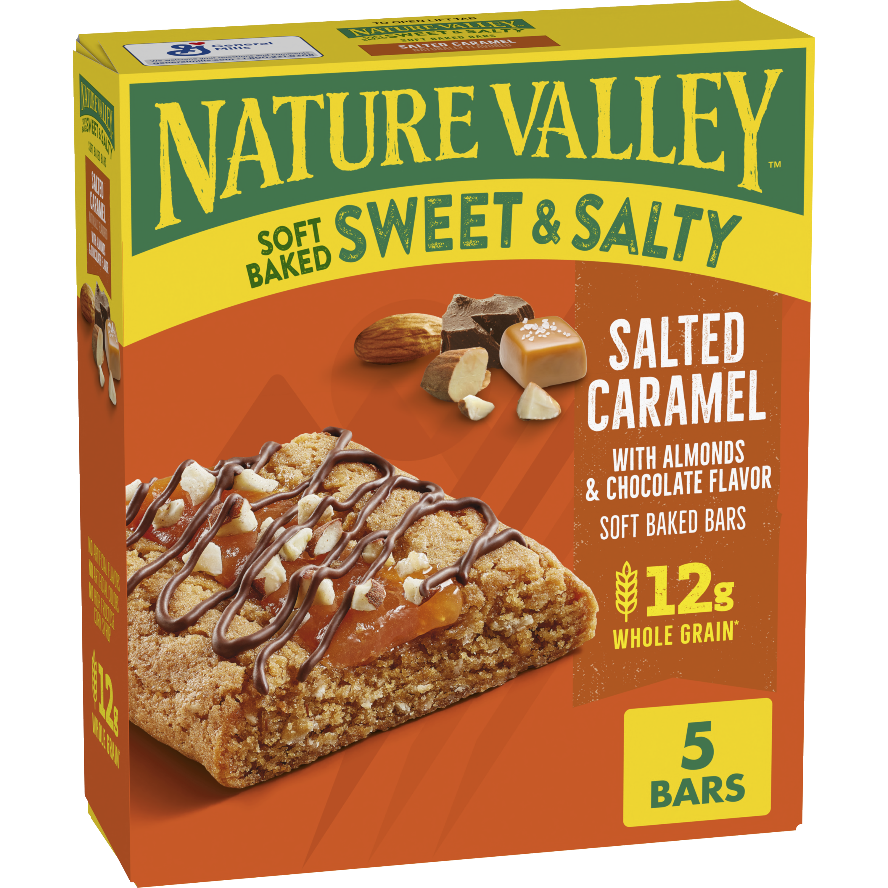 Nature Valley Sweet & Salty Soft-Baked Bar Salted Caramel - On-the-Go Snack Choice