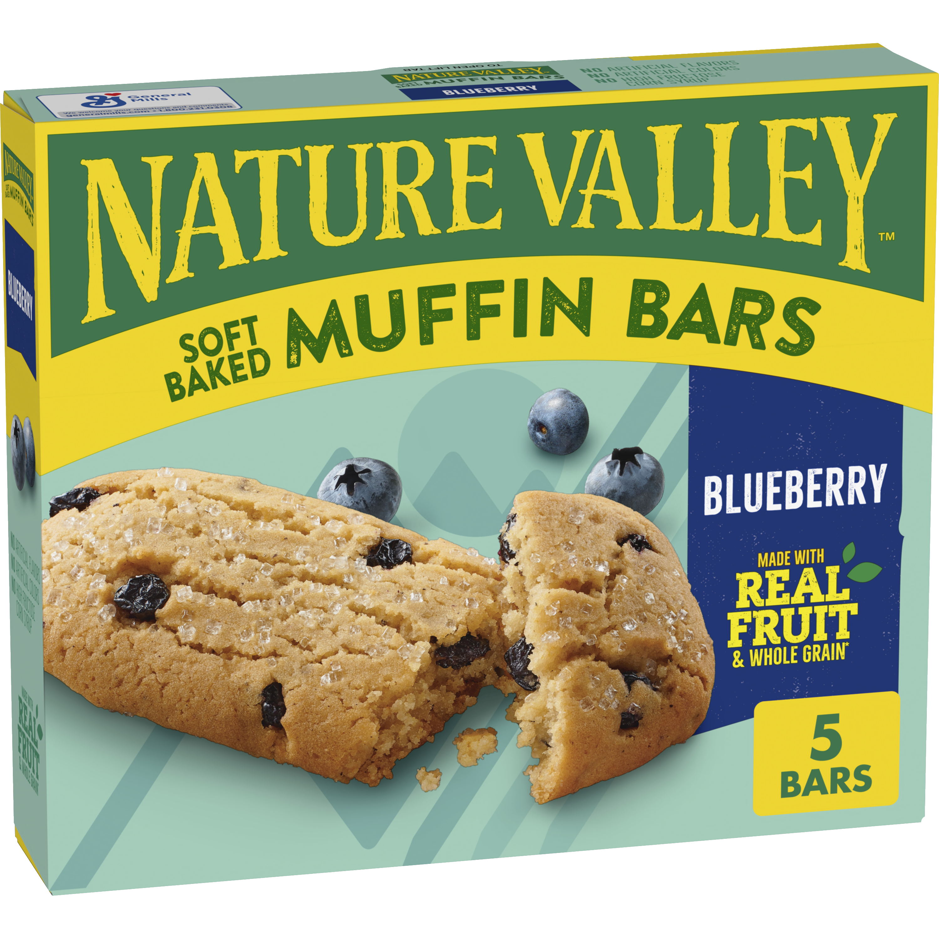 Blueberry Soft-Baked Muffin Bars - On-the-Go Snack Choice