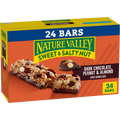 Dark Chocolate Peanut & Almond Sweet & Salty Nut Chewy Granola Bars 24ct - On-the-Go Snack Choice