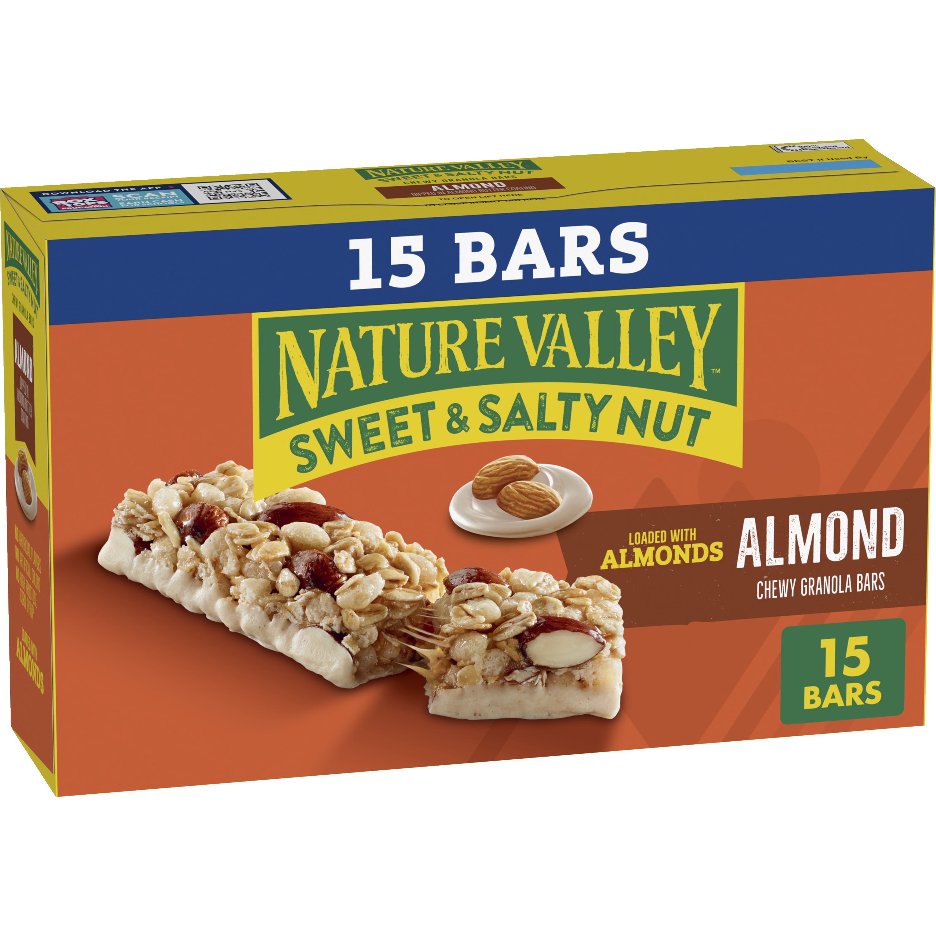 Almond Sweet & Salty Granola Bars 15ct - On-the-Go Snack Choice
