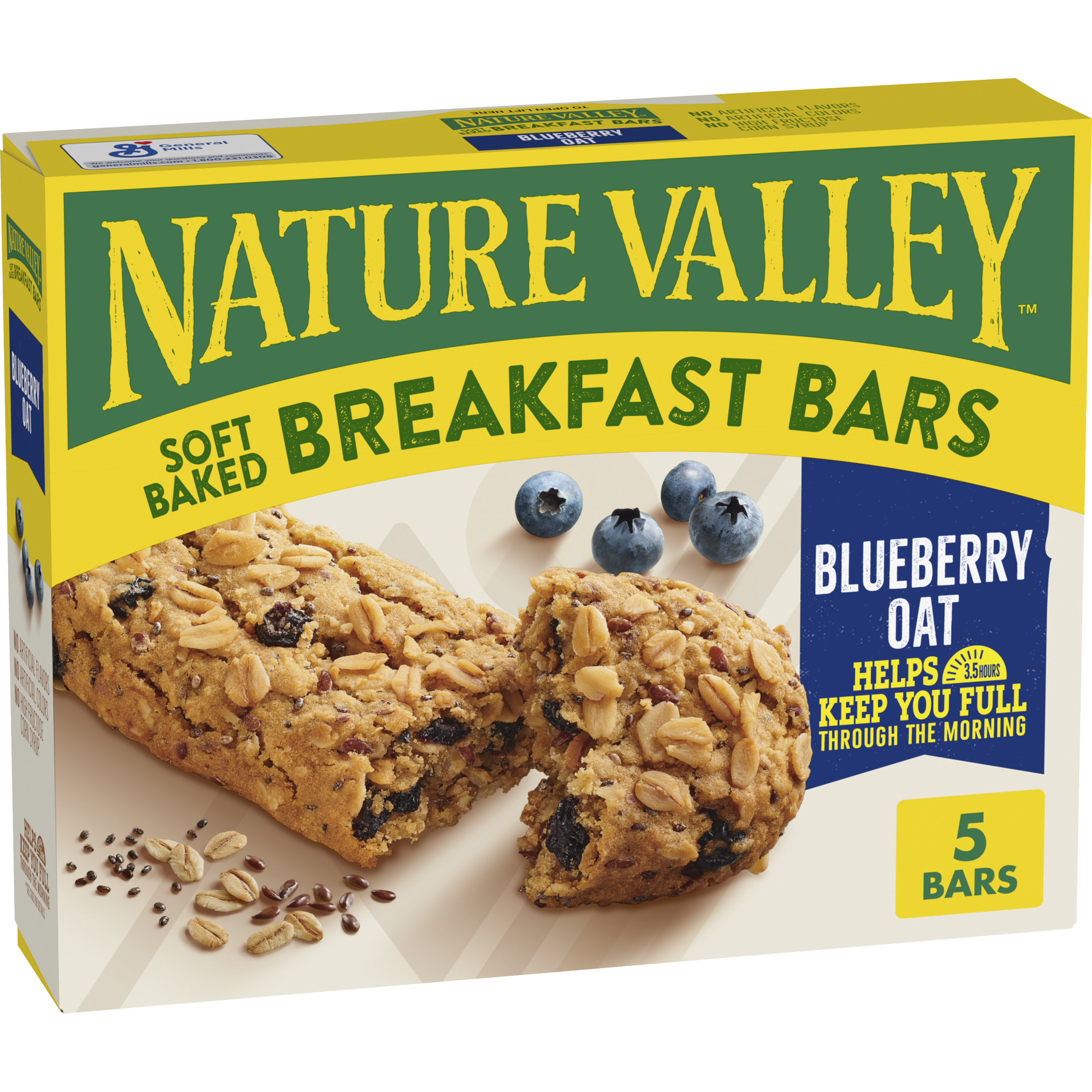 Blueberry Oat Soft Baked Breakfast Bars - On-the-Go Snack Choice