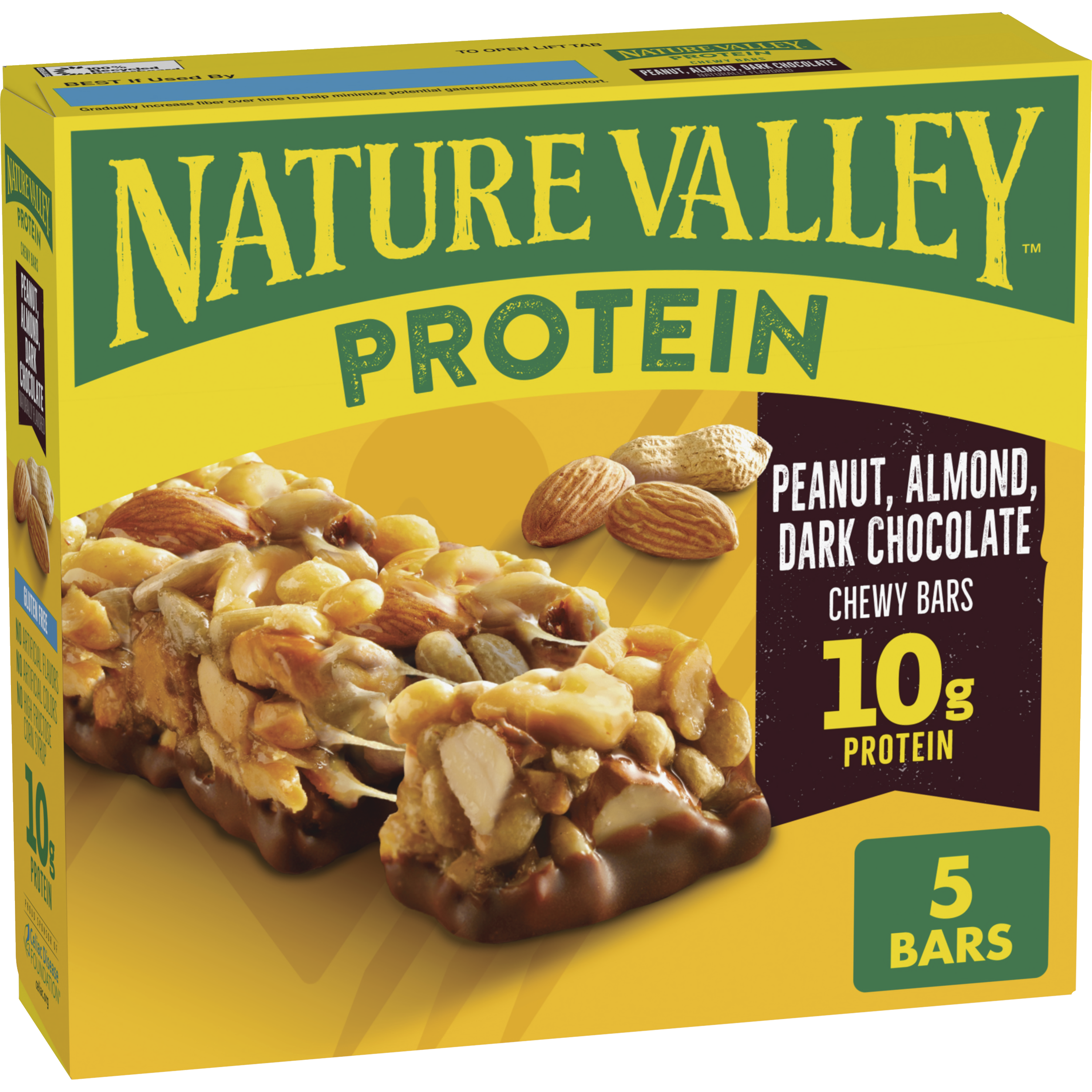 Peanut Almond & Dark Chocolate Protein Chewy Bars - Daily Wellness Essential