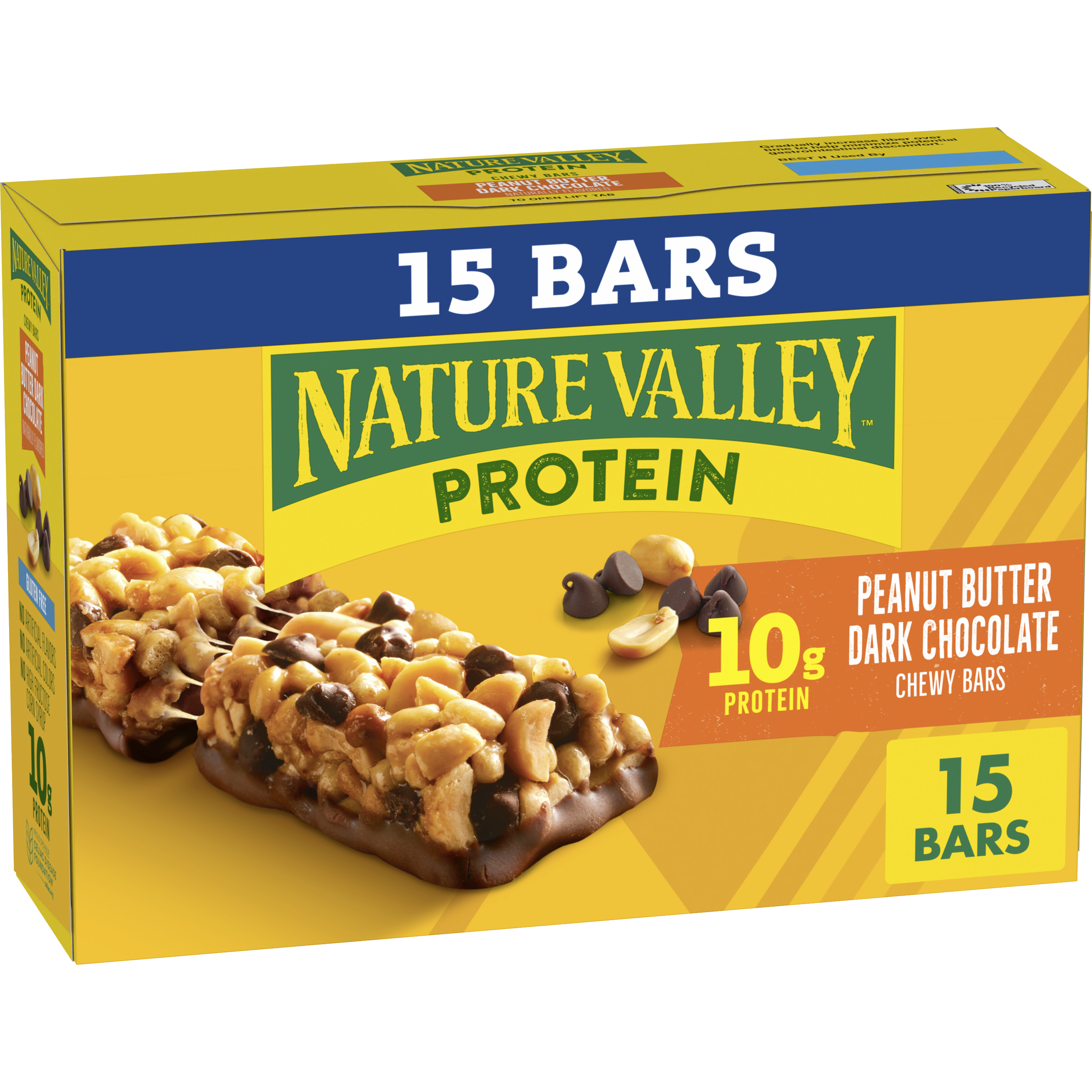 Peanut Butter Dark Chocolate Protein Chewy Bars 15ct - Daily Wellness Essential