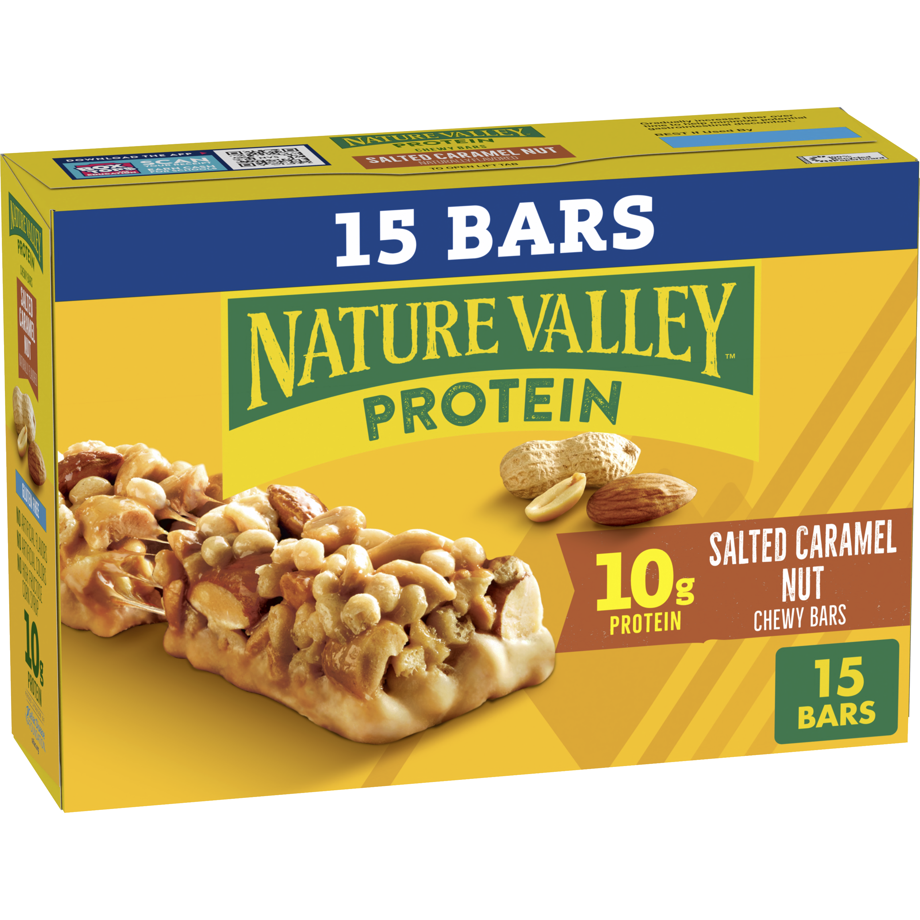 Salted Caramel Nut Protein Chewy Bars 15ct - Daily Wellness Essential