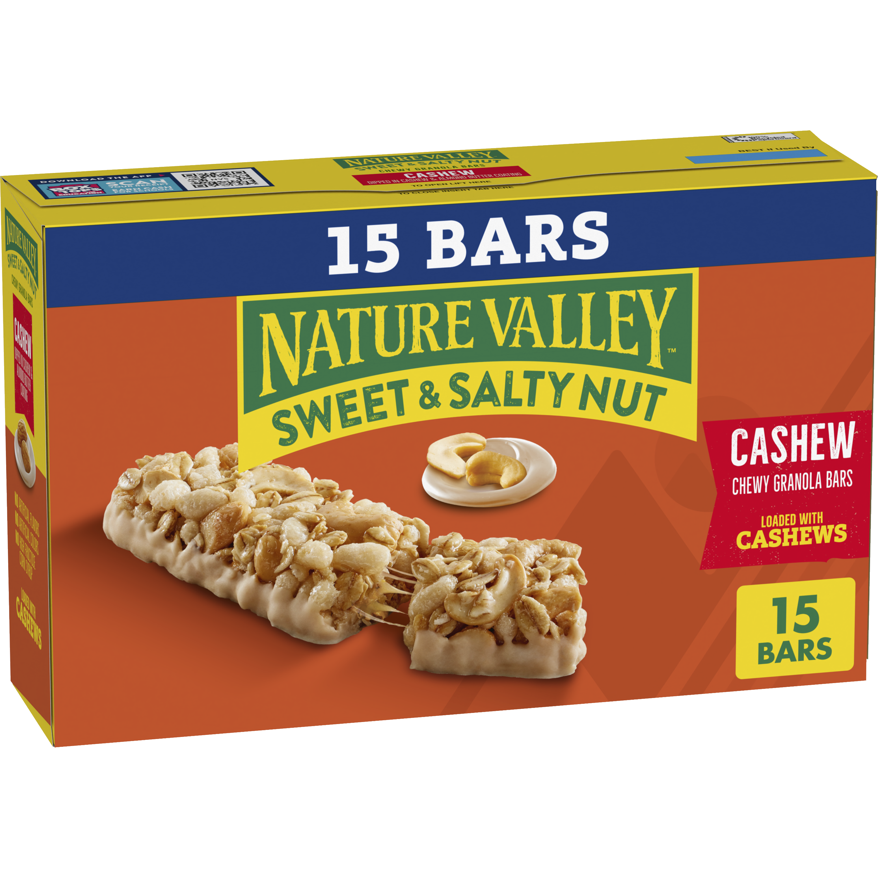 Cashew Sweet & Salty Granola Bars 15ct - On-the-Go Snack Choice