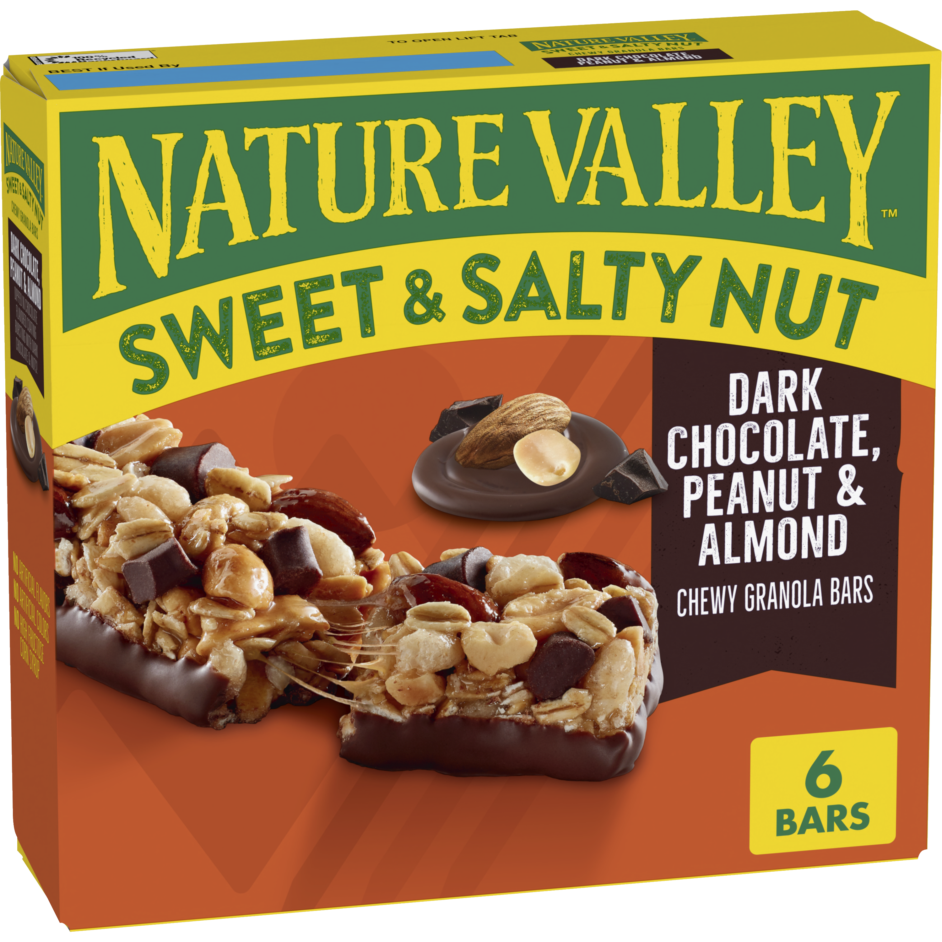 Dark Chocolate Peanut & Almond Sweet & Salty Granola Bars - On-the-Go Snack Choice