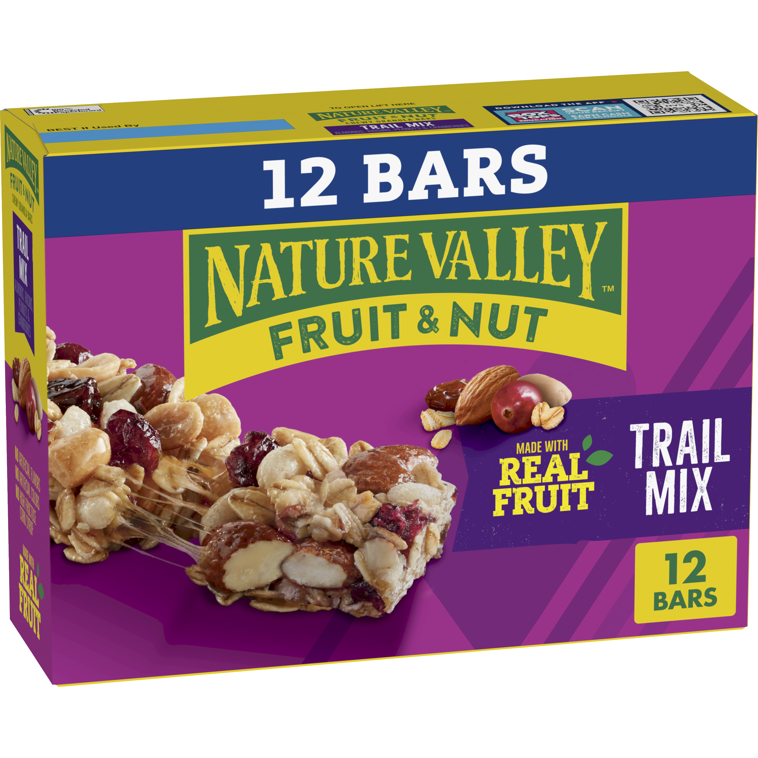 Trail Mix Fruit & Nut Bars 12ct - On-the-Go Snack Choice