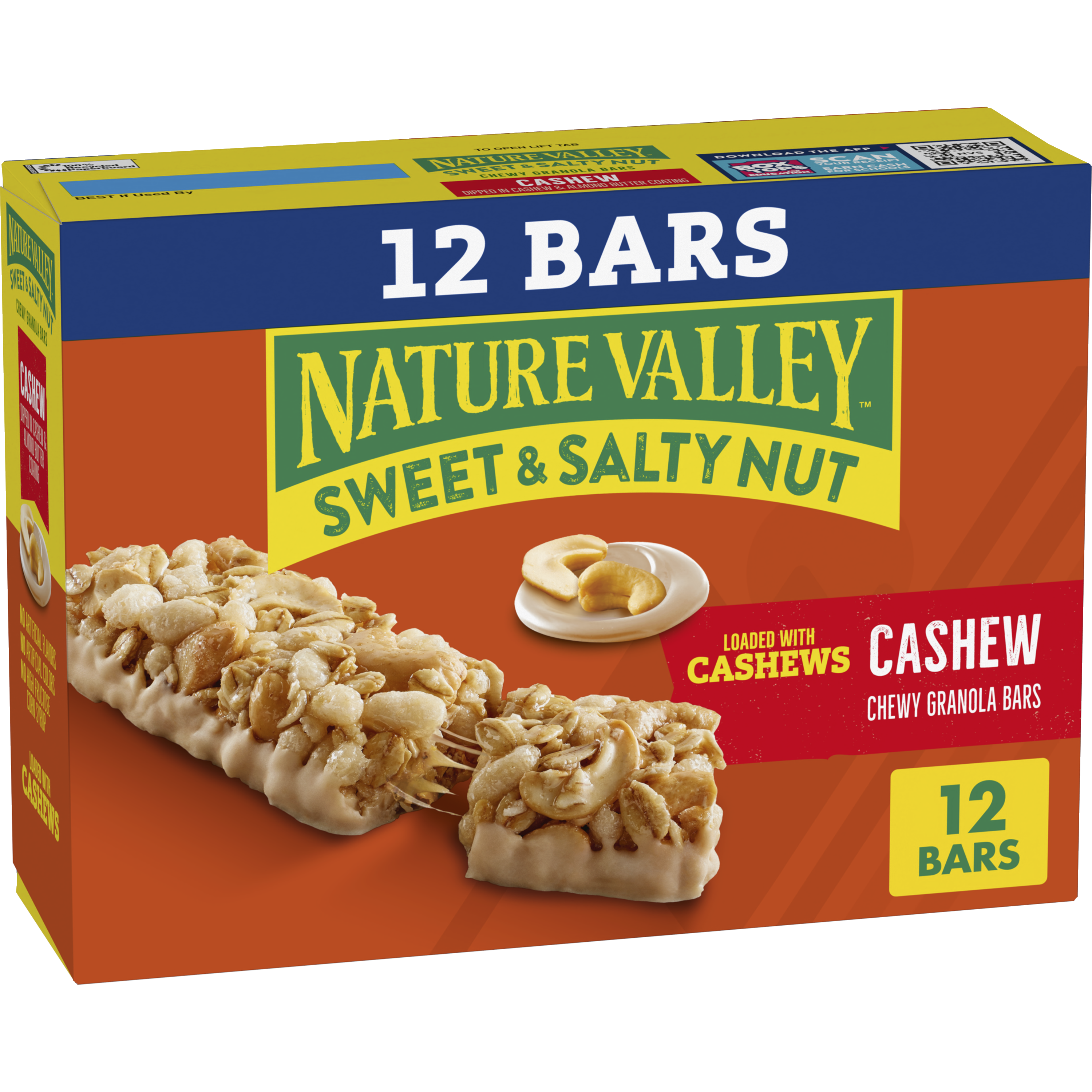 Cashew Sweet & Salty Granola Bars 12ct - On-the-Go Snack Choice