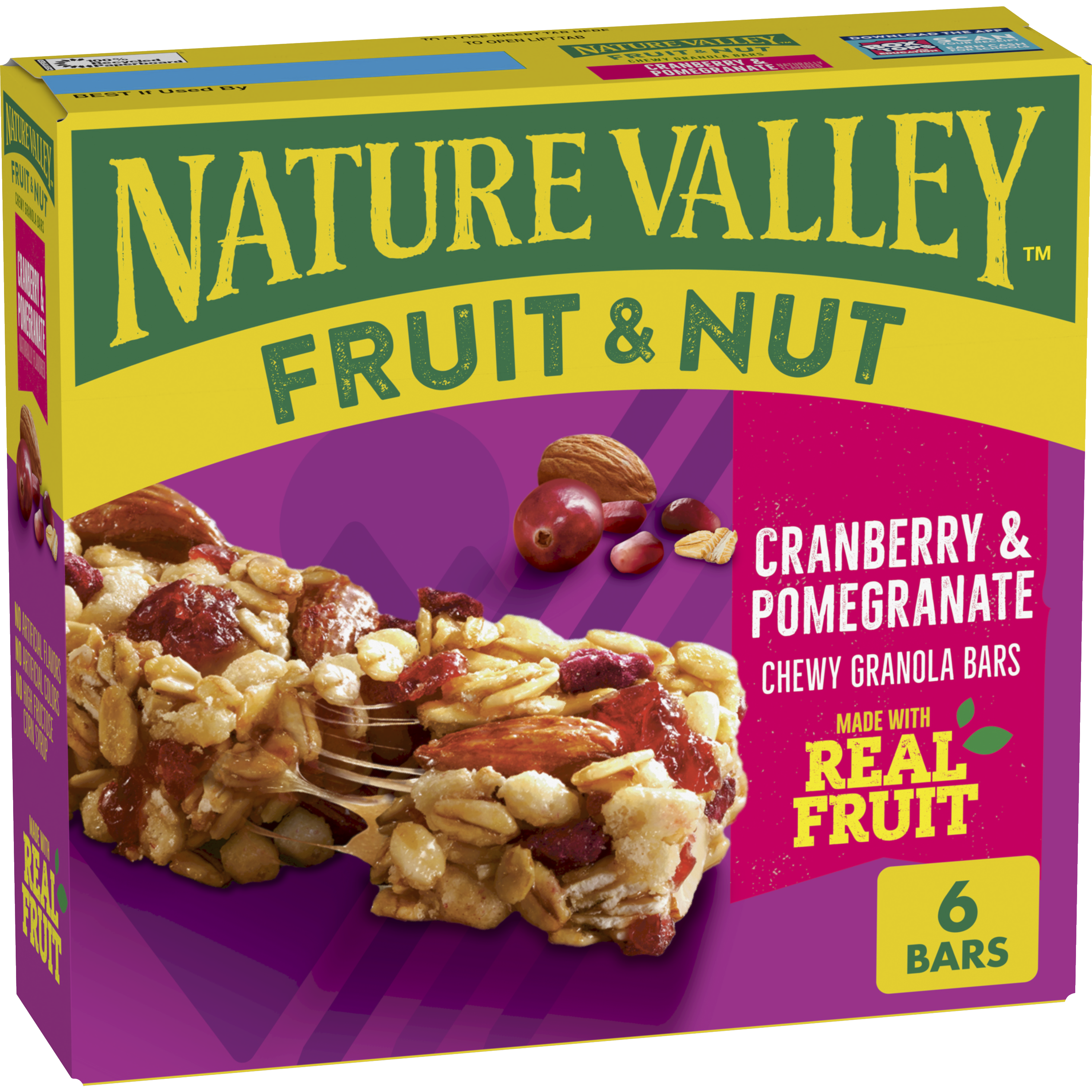 Cranberry & Pomegranate Fruit & Nut Bars - On-the-Go Snack Choice